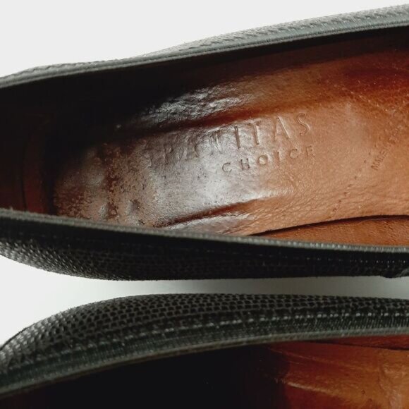 HISPANITAS Spain Textured Chunky Block Heel Pumps w/ Bow Grey Sz 9.5 | Eur 41 - Picture 13 of 16